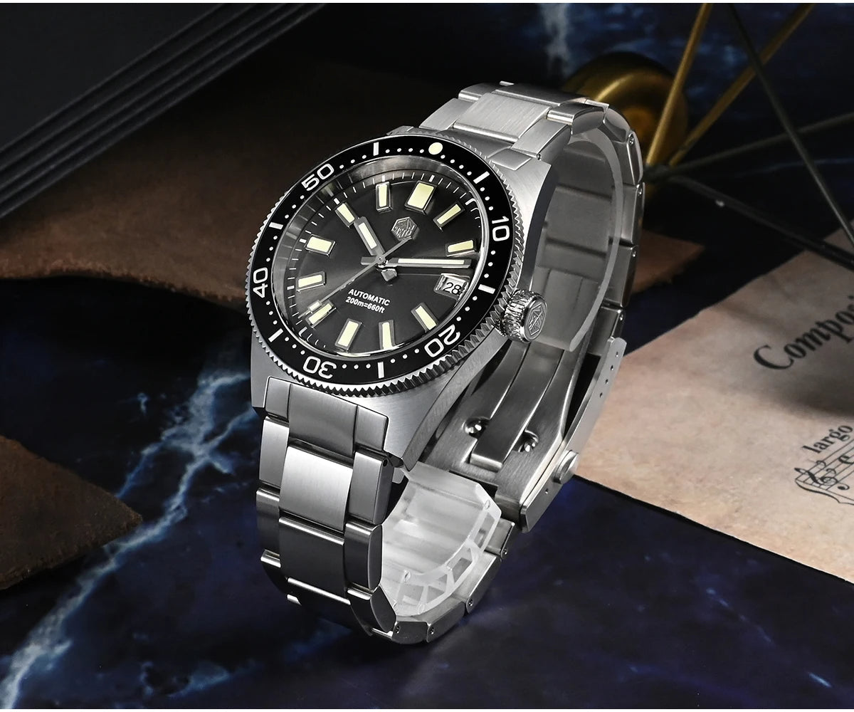 San Martin 39mm 62mas Dive Watch SN007GB