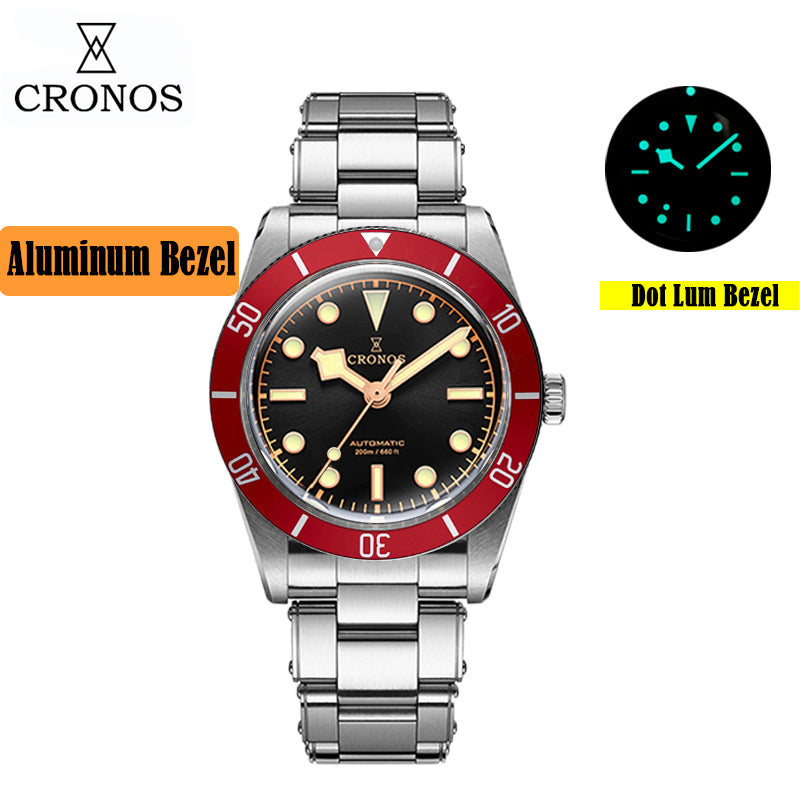 Cronos 37mm PT5000 Vintage Diver Watch L6033