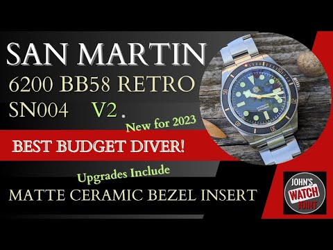Watchdives x San Martin 6200 BB58 Retro Watch SN004 V2
